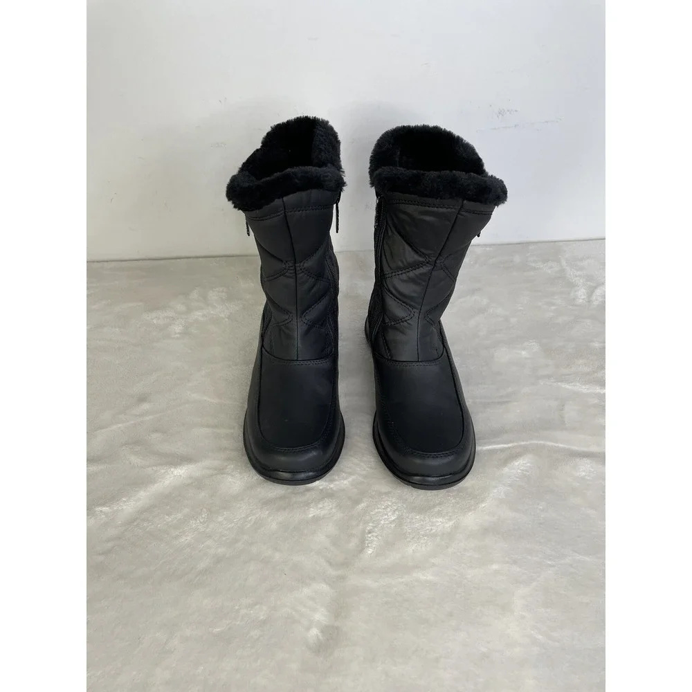 Women's Totes Brand Jara Black Waterproof‎ Winter Snow Boots Size 6m